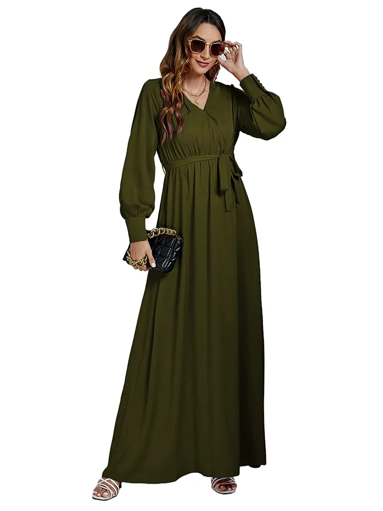 Ar „Tunic Ruffle Long Maxi Women“ suknelė užklupo mados sceną?